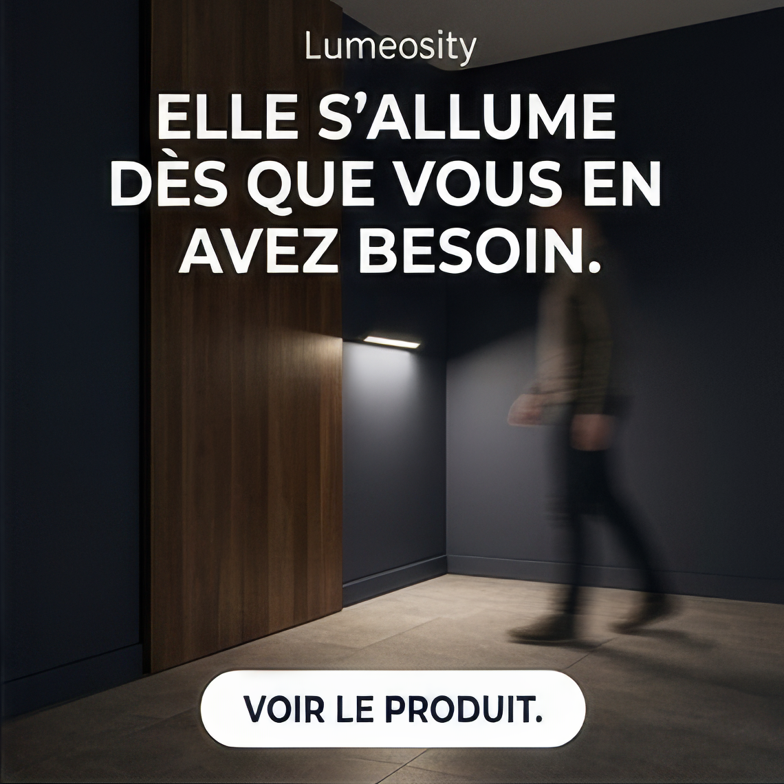 Réglette LED sans fil à détecteur de mouvements  — Lumeosity Light Pro™