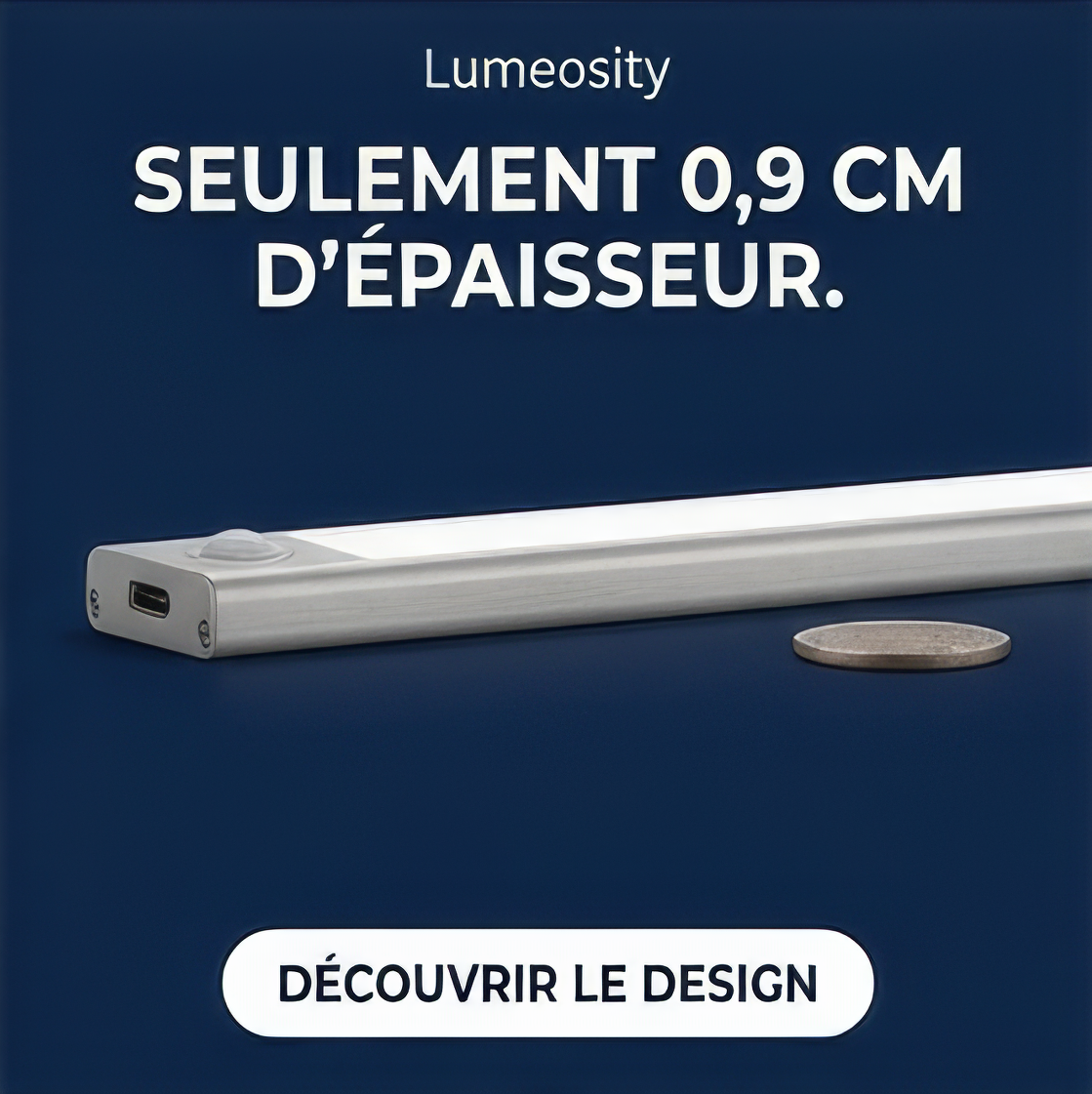 Réglette LED sans fil à détecteur de mouvements  — Lumeosity Light Pro™