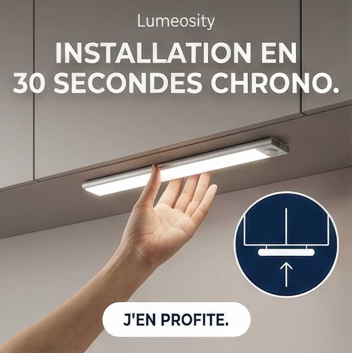 Lumeosity Light Pro™ | Réglette LED sans fil à détecteur de mouvements